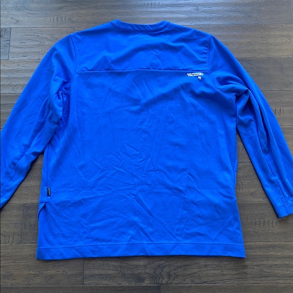 Nike Air Force Falcons Henley Sweatshirt Mens Sz XXL Blue Long Sleeve Top - Picture 5 of 6